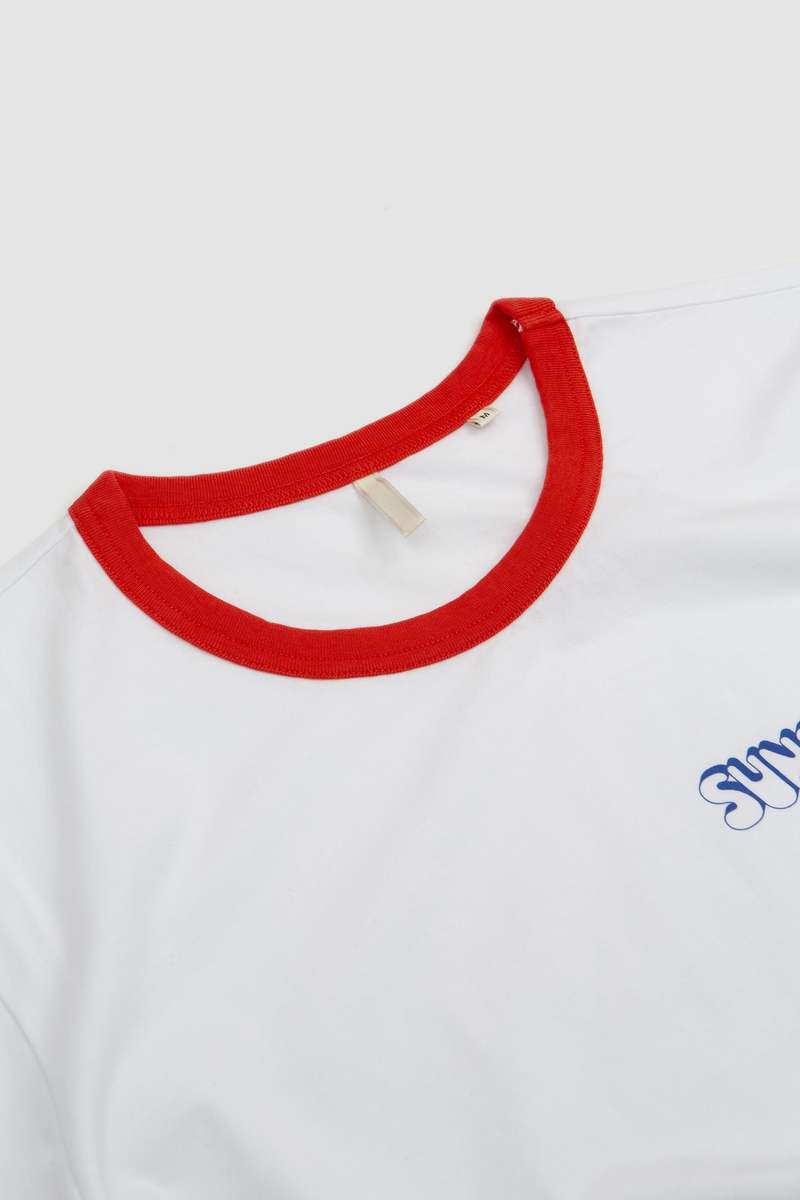 【SUNFLOWER】JAGGER TEE OFF-WHITE M Sunflower White Jagger T-Shirt Sunflower