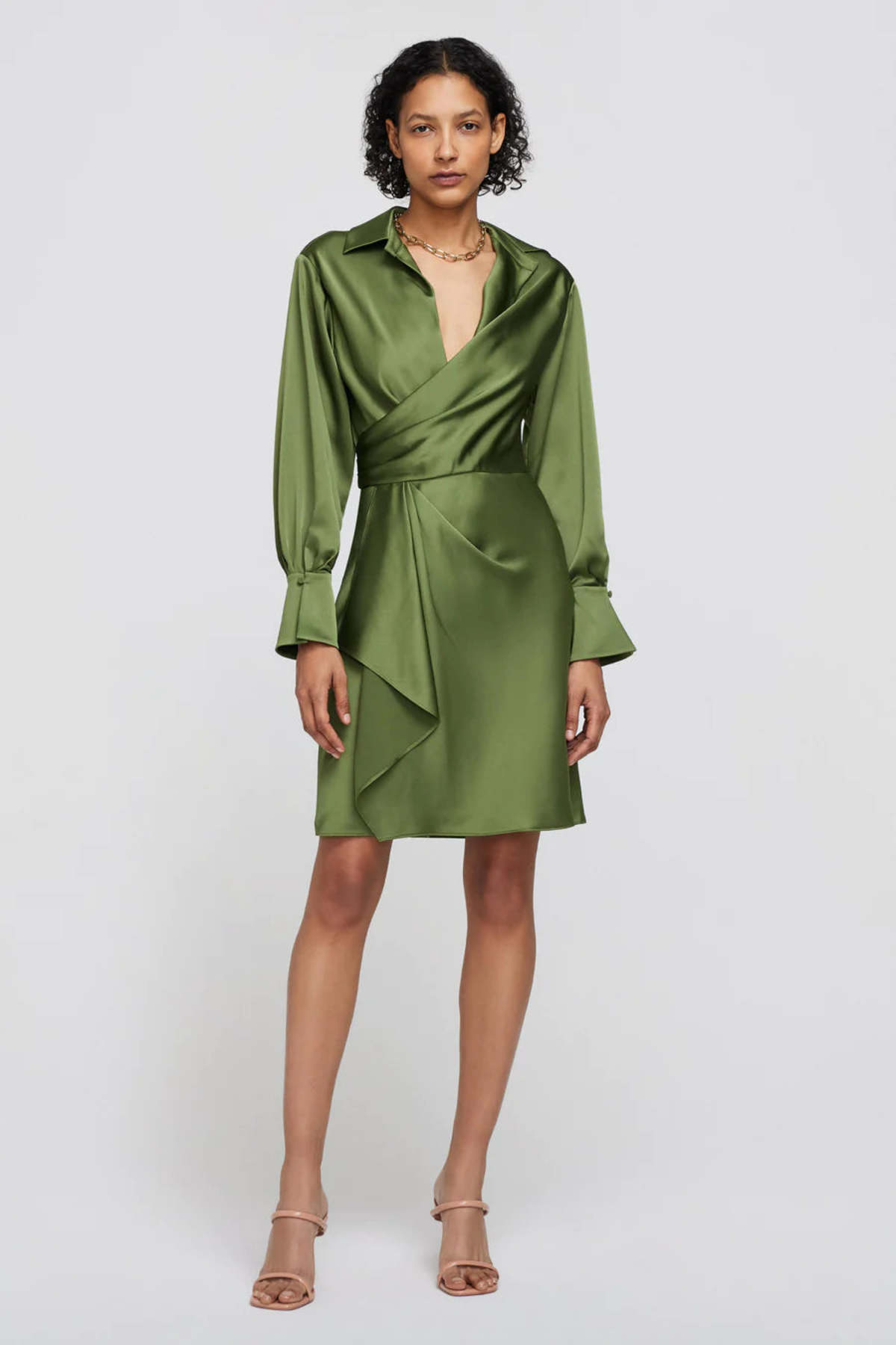 jonathan simkhai satin dress Jonathan Simkhai Dresses | Jonathan Simkhai Bougainvillea Astoria Duchess Puff Sleeve Mini Dress 0 | Color: Pink | Size: 00