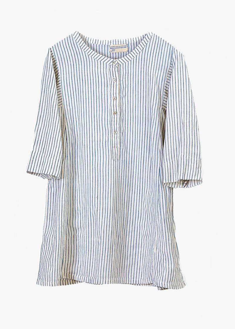 invitation to a voyage Kala Tunic - Blue Stripe