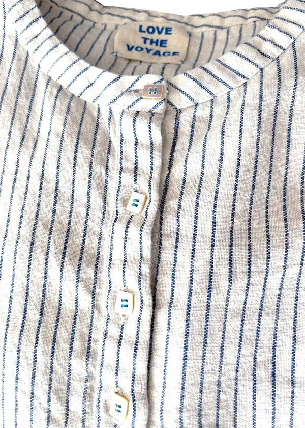 invitation to a voyage Kala Tunic - Blue Stripe