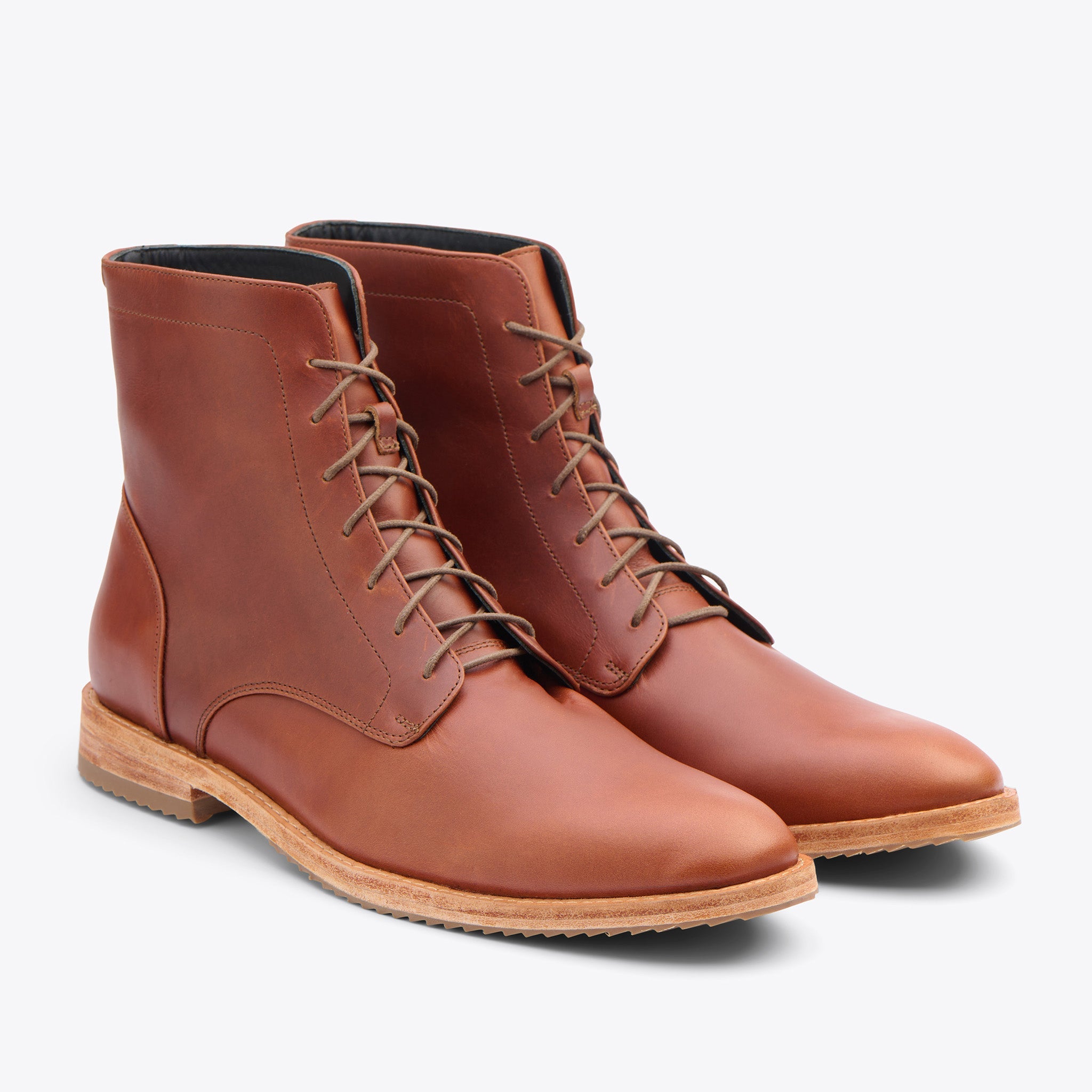 Nisolo Everyday Lace-up Boot - Brandy | Garmentory display picture 1