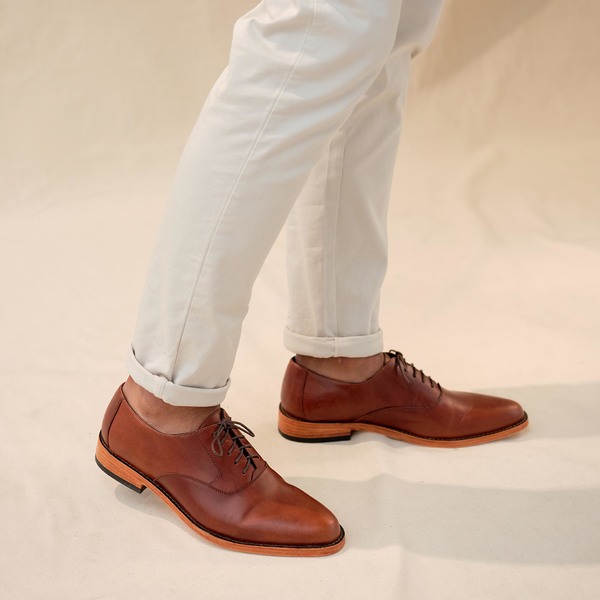 Nisolo Mens Everyday Oxford Brandy Size 11.5 Nisolo | Men main image 3
