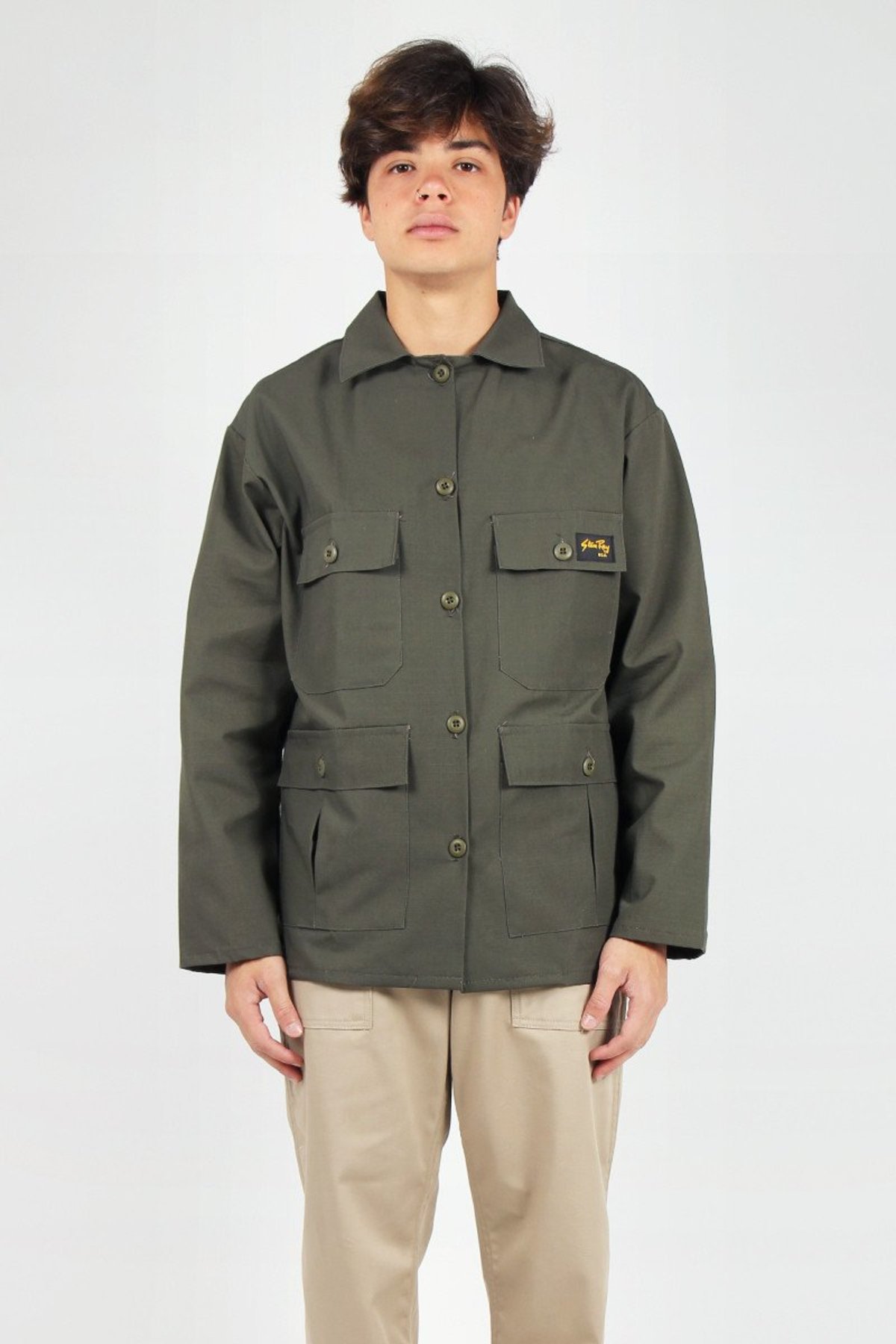 Stan Ray 4 Pocket Fatigue Jacket - olive ripstop | Garmentory
