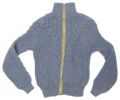 Abacaxi Zipper Cable Knit Sweater - Thumbnail 4