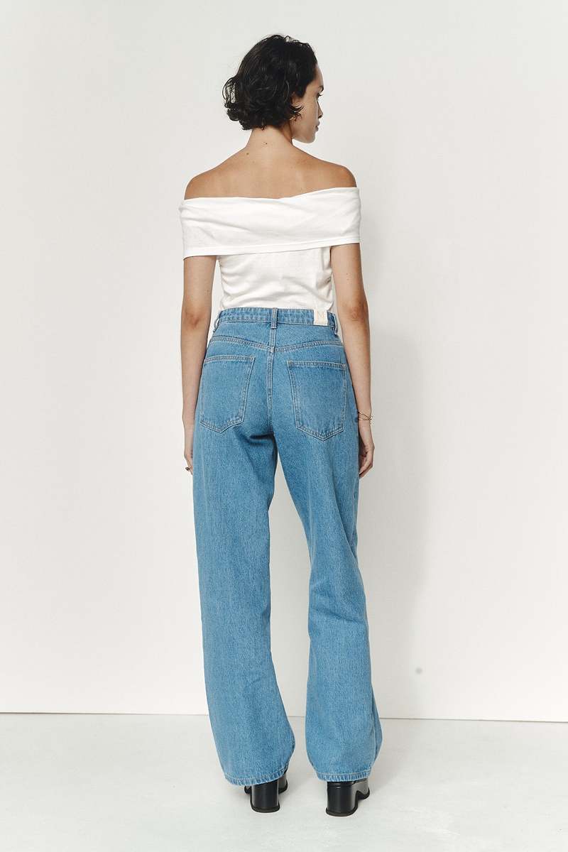 MARLE Wide Leg Jean - Vintage Blue | Garmentory