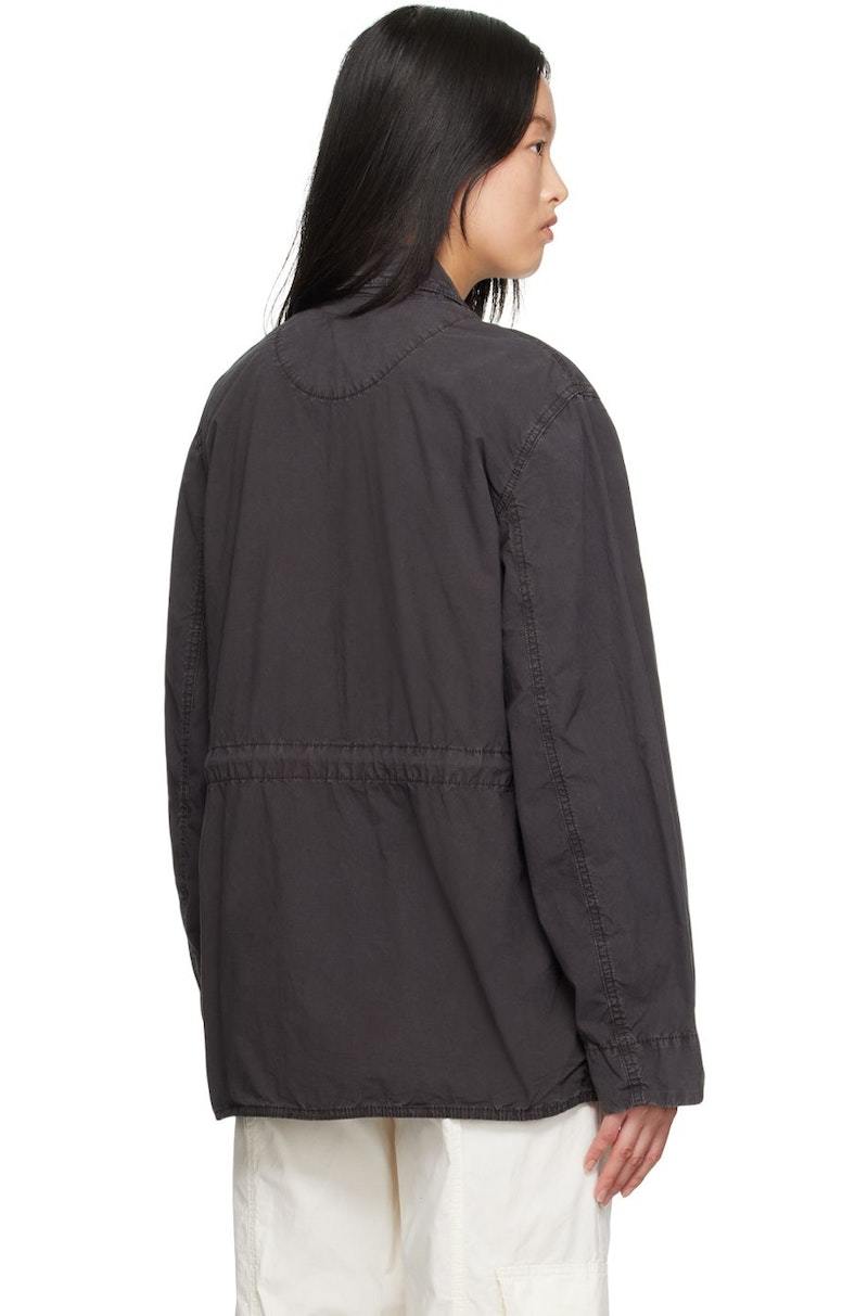 ジャケット GANNI Woman Jacket Grey T4358 252 GANNI Gray Flap Pocket Jacket | Garmentory