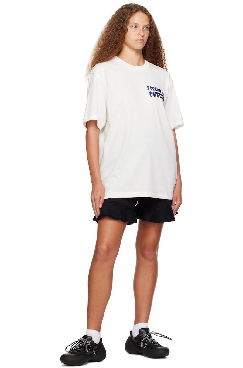 Tシャツ・カットソー JW ANDERSON White Tulle Top JW ANDERSON (ジェイダブリューアンダーソン) 綿100％ zzzz