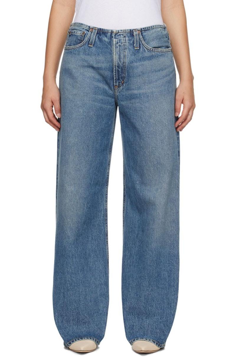 デニム・ジーパン Agolde Blue Jeans With Beltl Loops AGOLDE Blue Lex Jeans | Garmentory