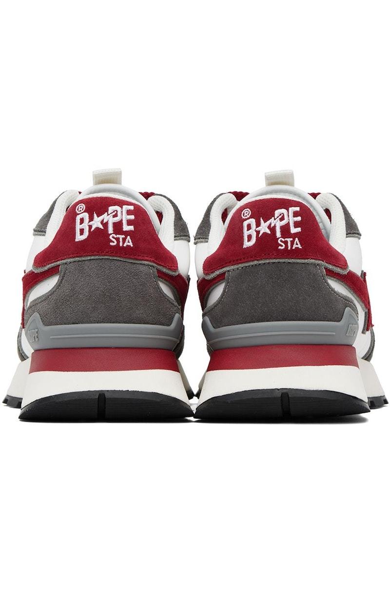 BAPE White & Gray Roadsta Express #2 Sneakers | Garmentory display picture 1