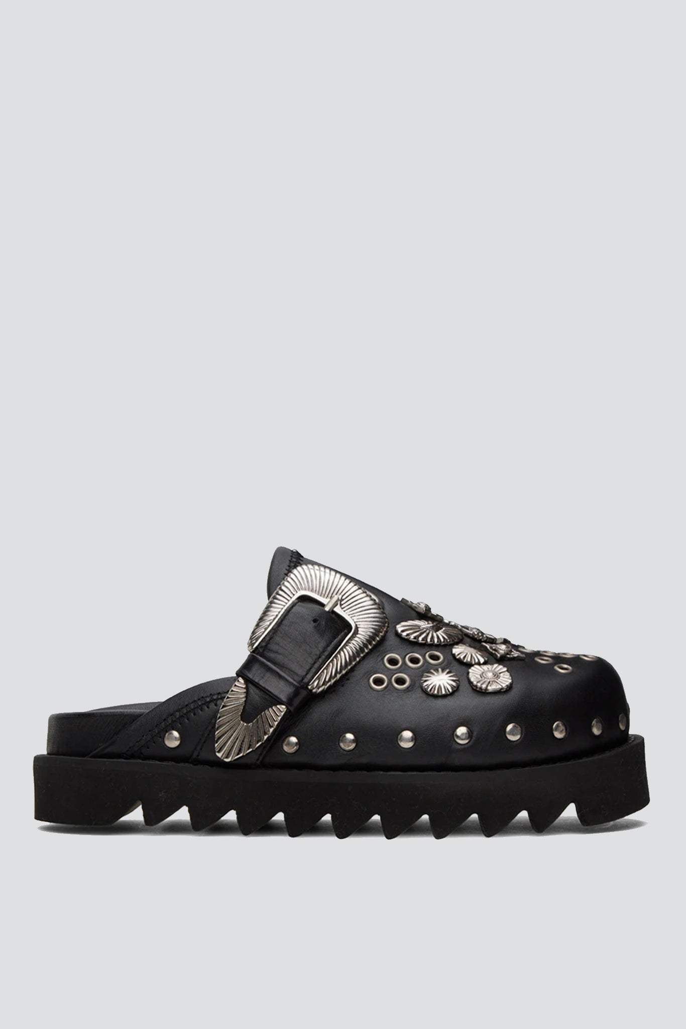Toga Virilis Metal Sabot Loafer - Black | Garmentory