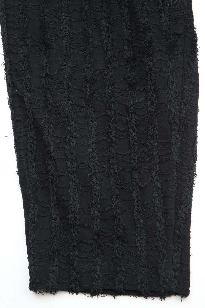 JUNYA WANTANABE MAN WL-P036-051-1 FRINGE PANTS - BLACK