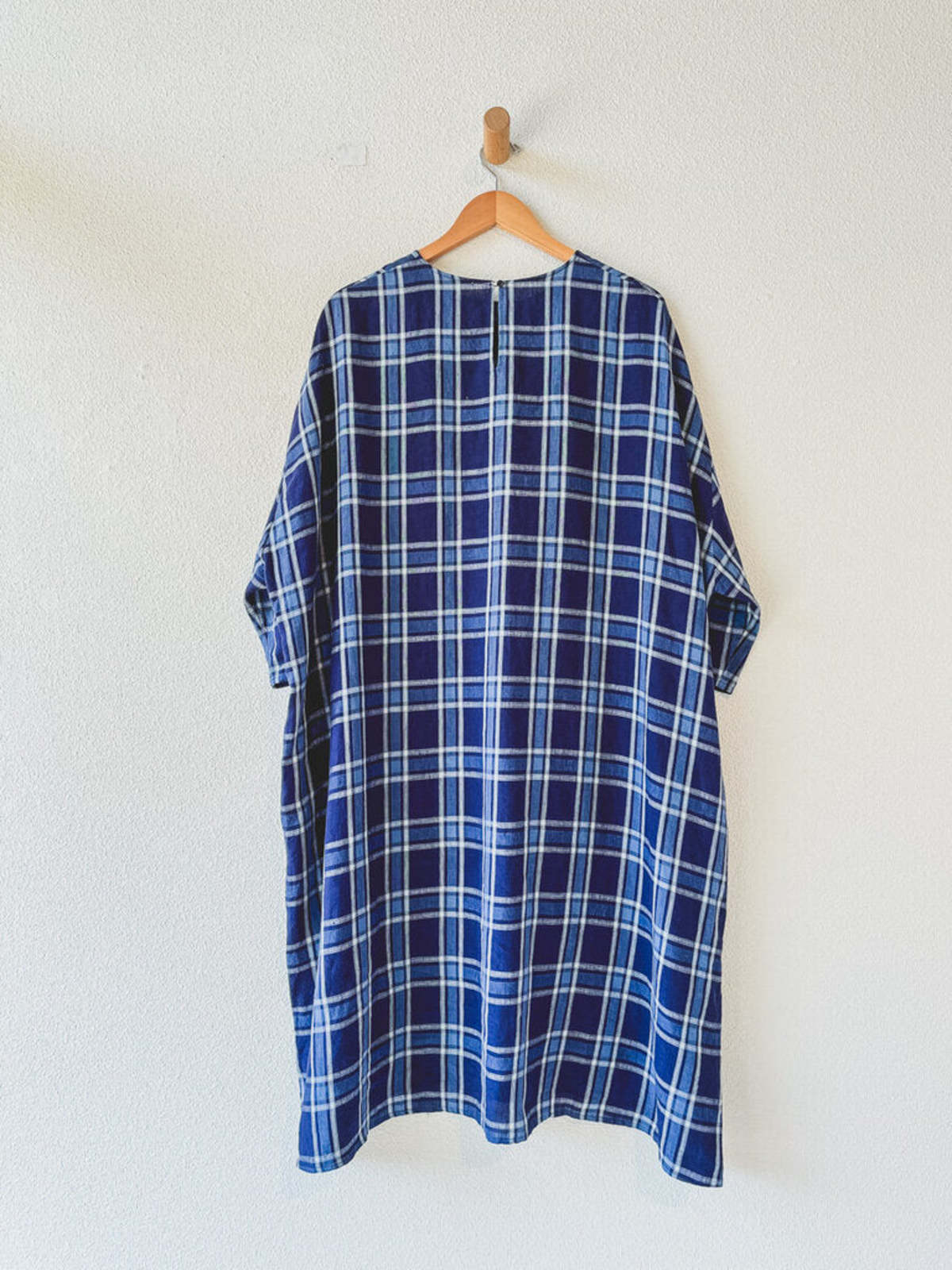 APUNTOB PLAID LINEN DRESS | Garmentory