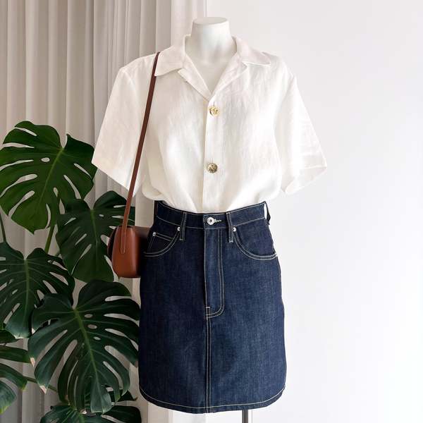 EVE DENIM Tallulah Skirt - Raw Denim