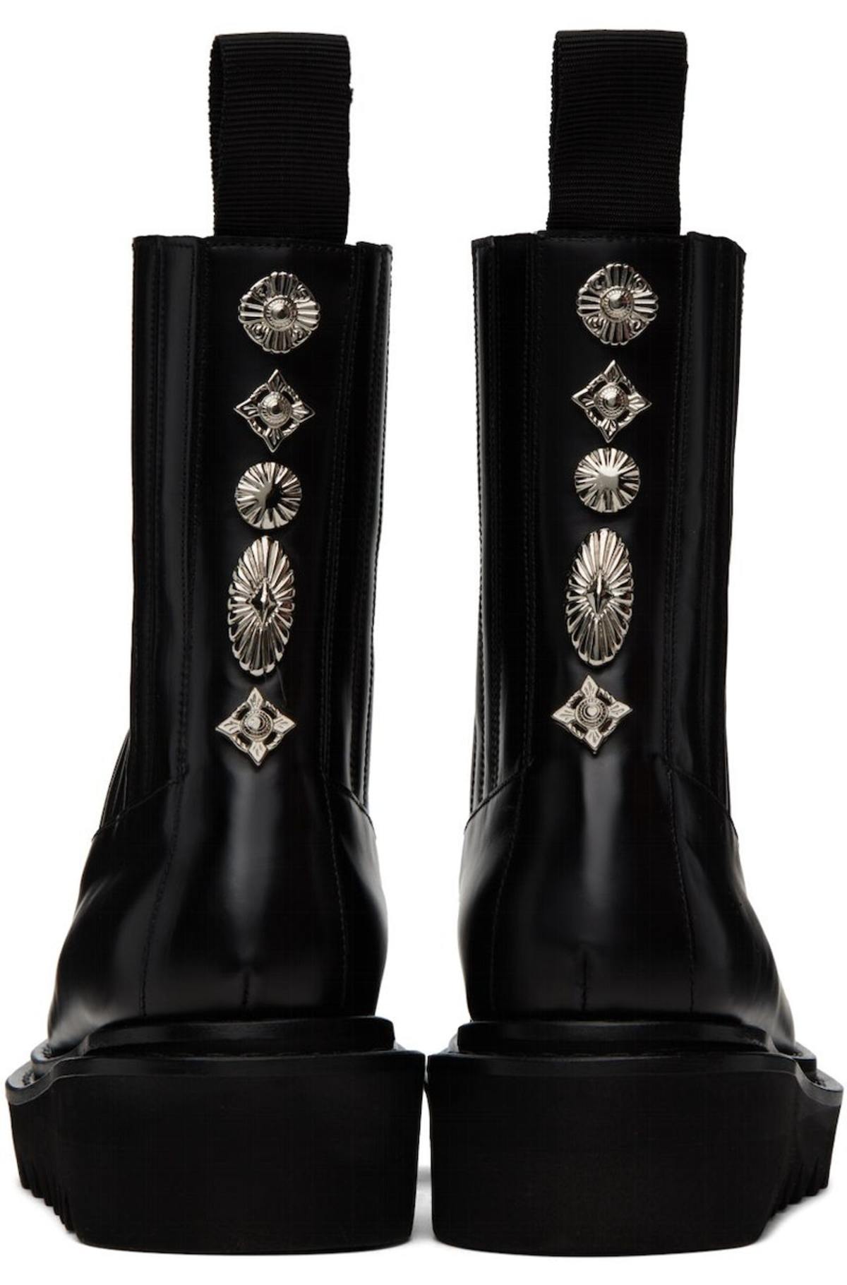 Toga Pulla Black Zip Boots | Garmentory
