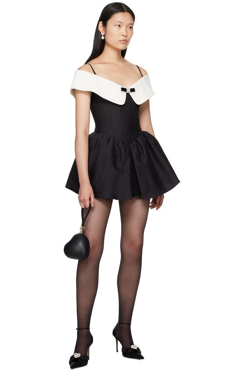 Shushu/Tong Black Off-The-Shoulder Minidress | Garmentory
