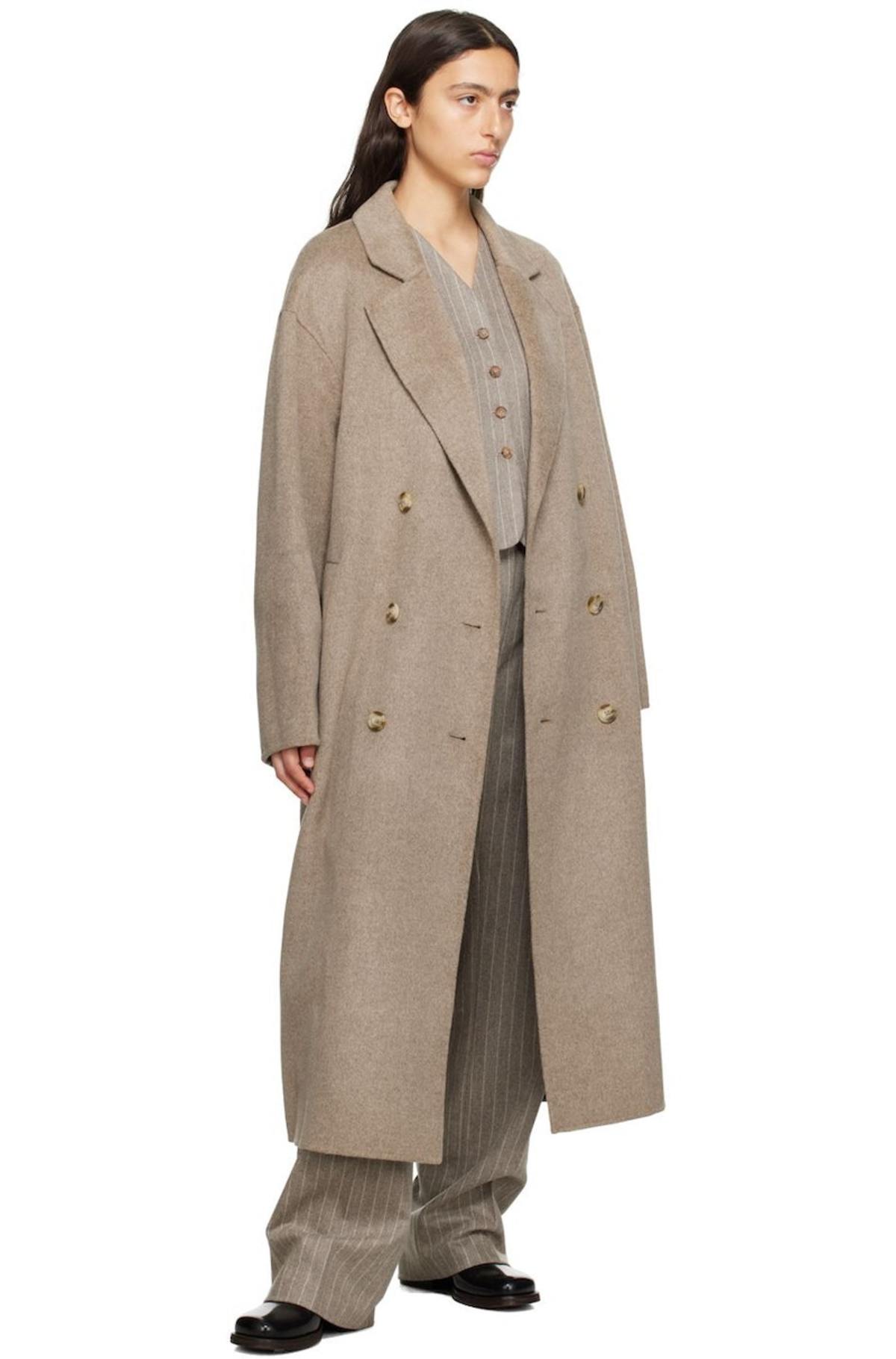Loulou Studio Borneo Coat - Beige | Garmentory
