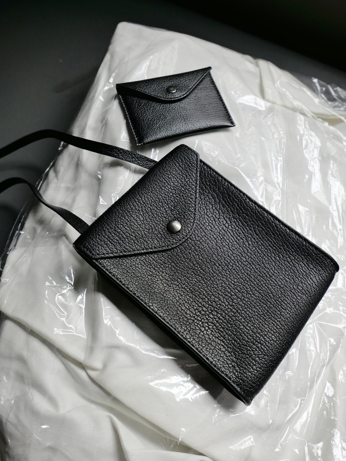 Lemaire Enveloppe With Strap - Black | Garmentory