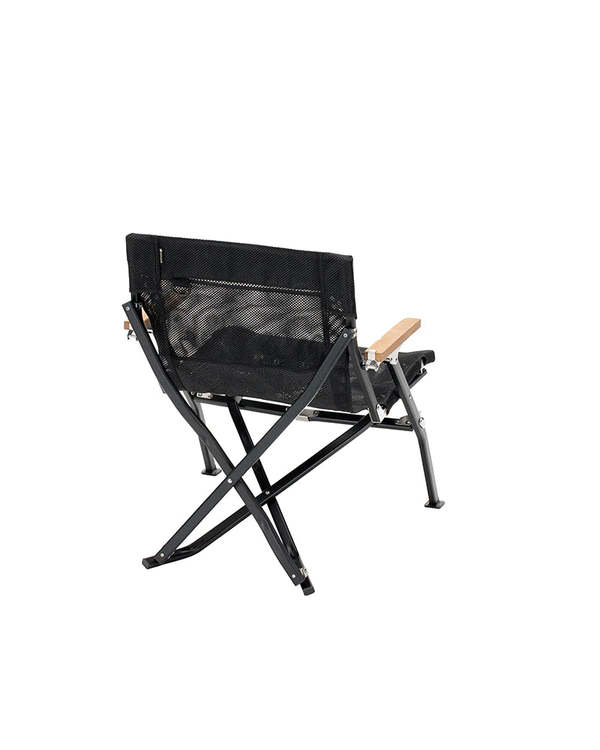 Snow Peak Festival Item Mesh Luxury Low Beach Chair Black