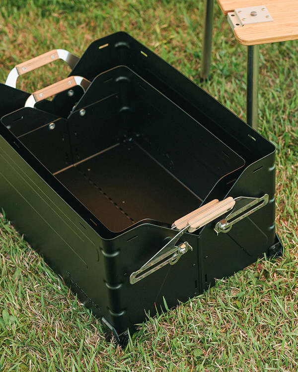 Snow Peak Festival Item Stacking Shelf Container 25 - Black