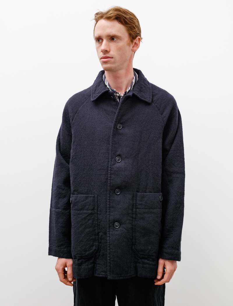 Casey Casey Rotty Wool Jacket - Navy | Garmentory