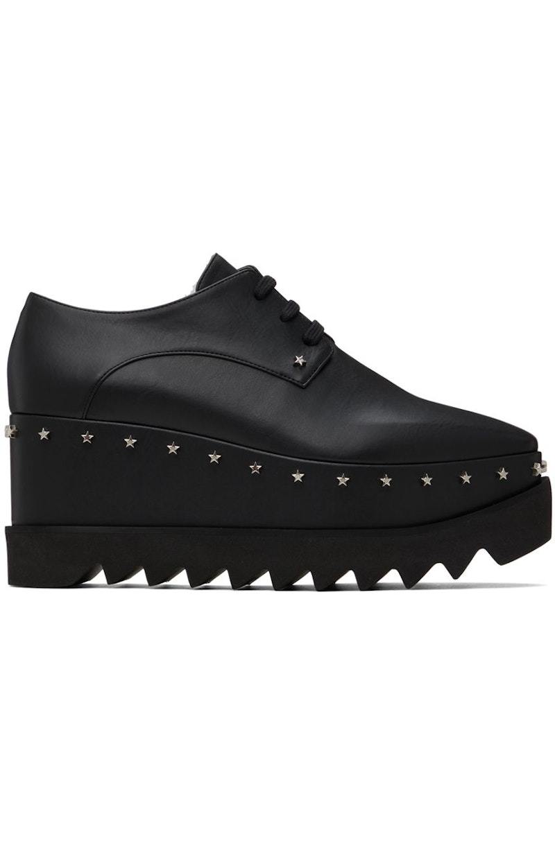 STELLA MCCARTNEY Elyse Faux-Leather Derbys Black Garmentory