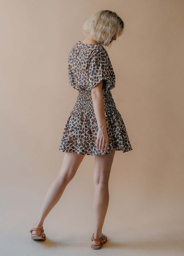 Apiece Apart Mana Mini Dress - Leopard Bouquet Apiece Apart Mana Mini Dress - Leopard Bouquet