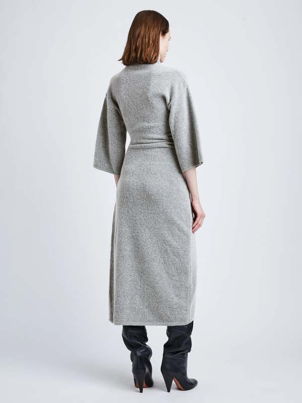 Viscose Wool Knit Dress in Melange Grey | Garmentory Viscose Wool Knit Dress in Melange Grey | Garmentory