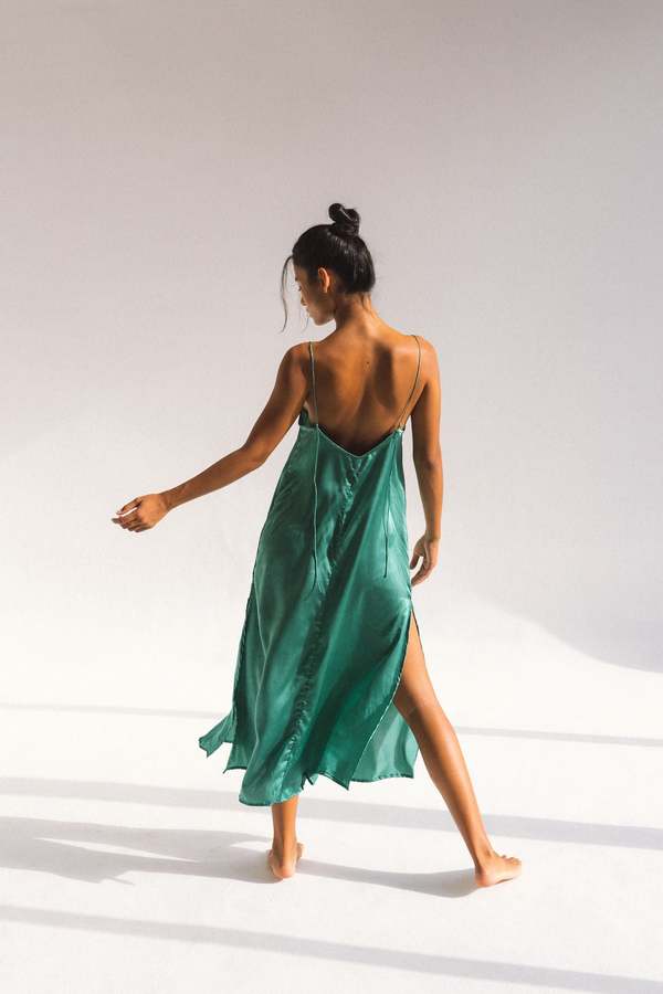 bahhgoose silk slip dress Bahhgoose Silk Slip Dress on Garmentory