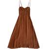 Ali Golden Fitted Bodice Dress - Copper - Thumbnail 8