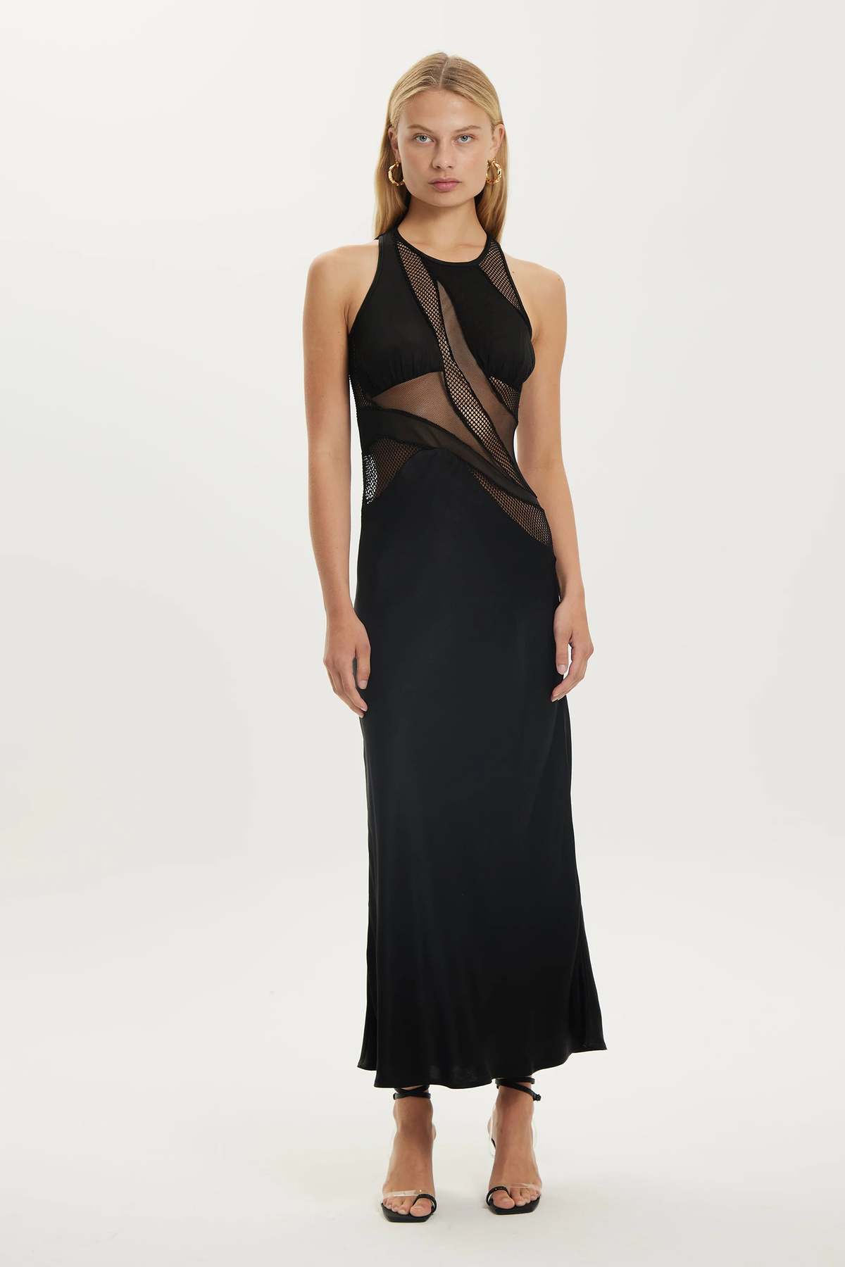 black maxi tank dress Racerback Tank Dress Maxi