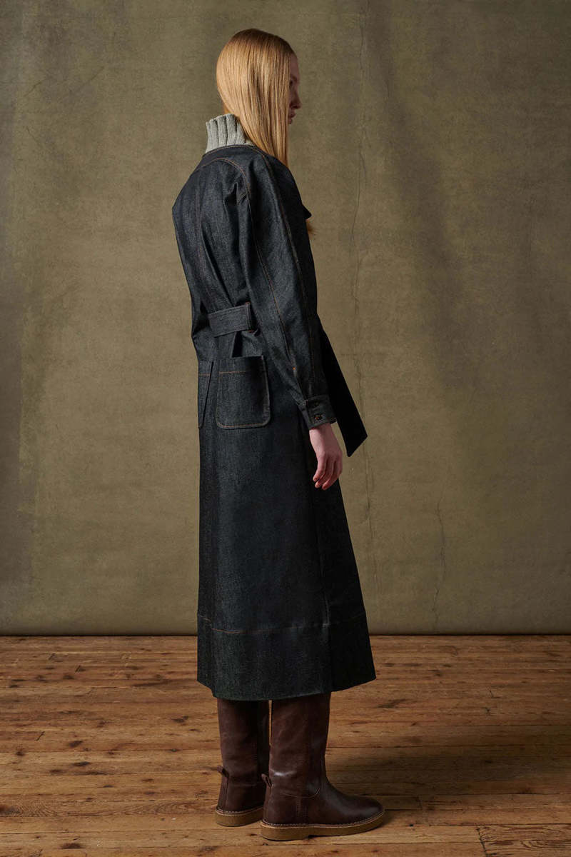 soeur Rachel Dress - Denim Brut Noir | Garmentory