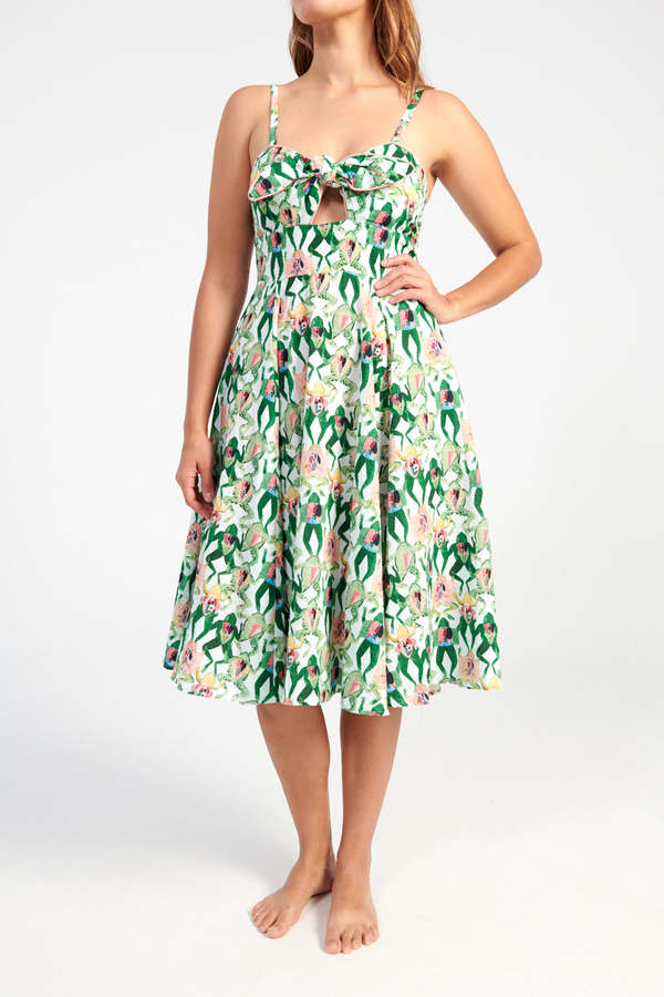 rachel antonoff ali midi dress Rachel Antonoff Ali Midi Dress In Ditsy Floral
