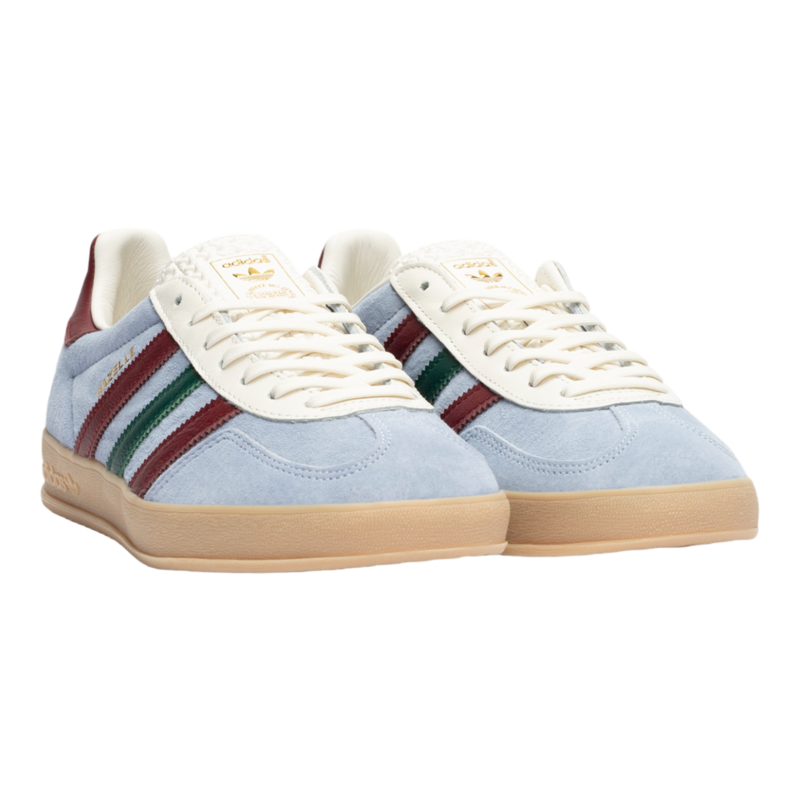 Adidas Gazelle Indoor Shoes - Blue Dawn Collegiate Burgundy | Garmentory