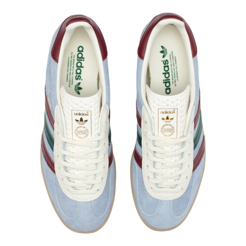 Adidas Gazelle Indoor Shoes - Blue Dawn Collegiate Burgundy | Garmentory