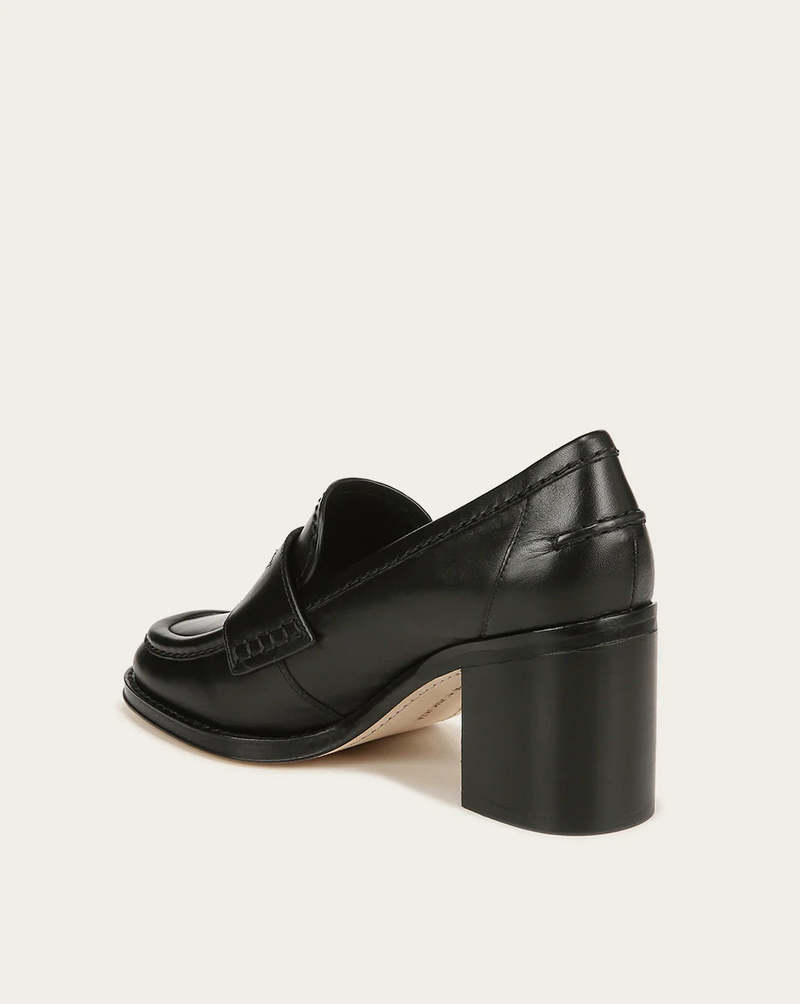 Veronica Beard Penny Loafer Heel - Black | Garmentory display picture 3