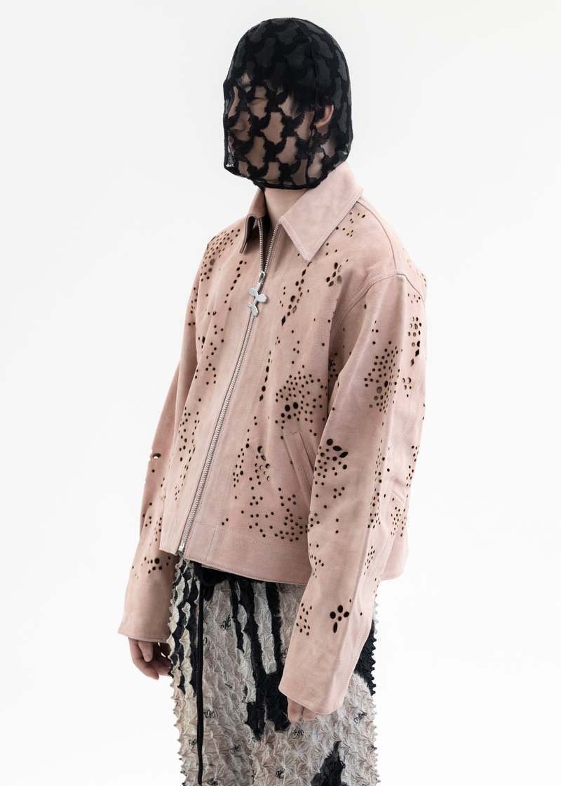 ジャケット・アウター MASU GALAXY-CUT LEATHER JACKET(SALMON) MASU(エムエーエスユー)のGALAXY-CUT LEATHER JACKET SALMONの通販