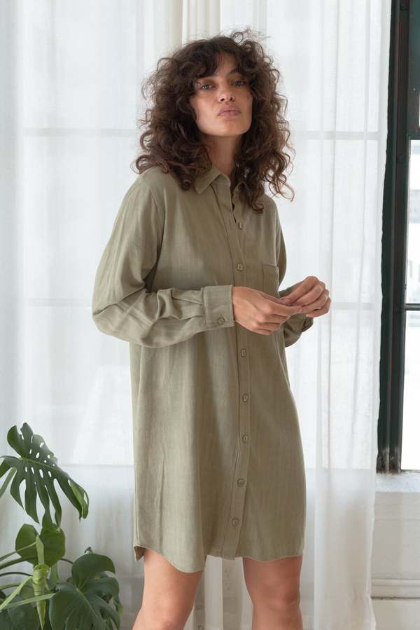 Rachel Pally Rosie Dress - Khaki | Garmentory Rachel Pally Rosie Dress - Khaki | Garmentory