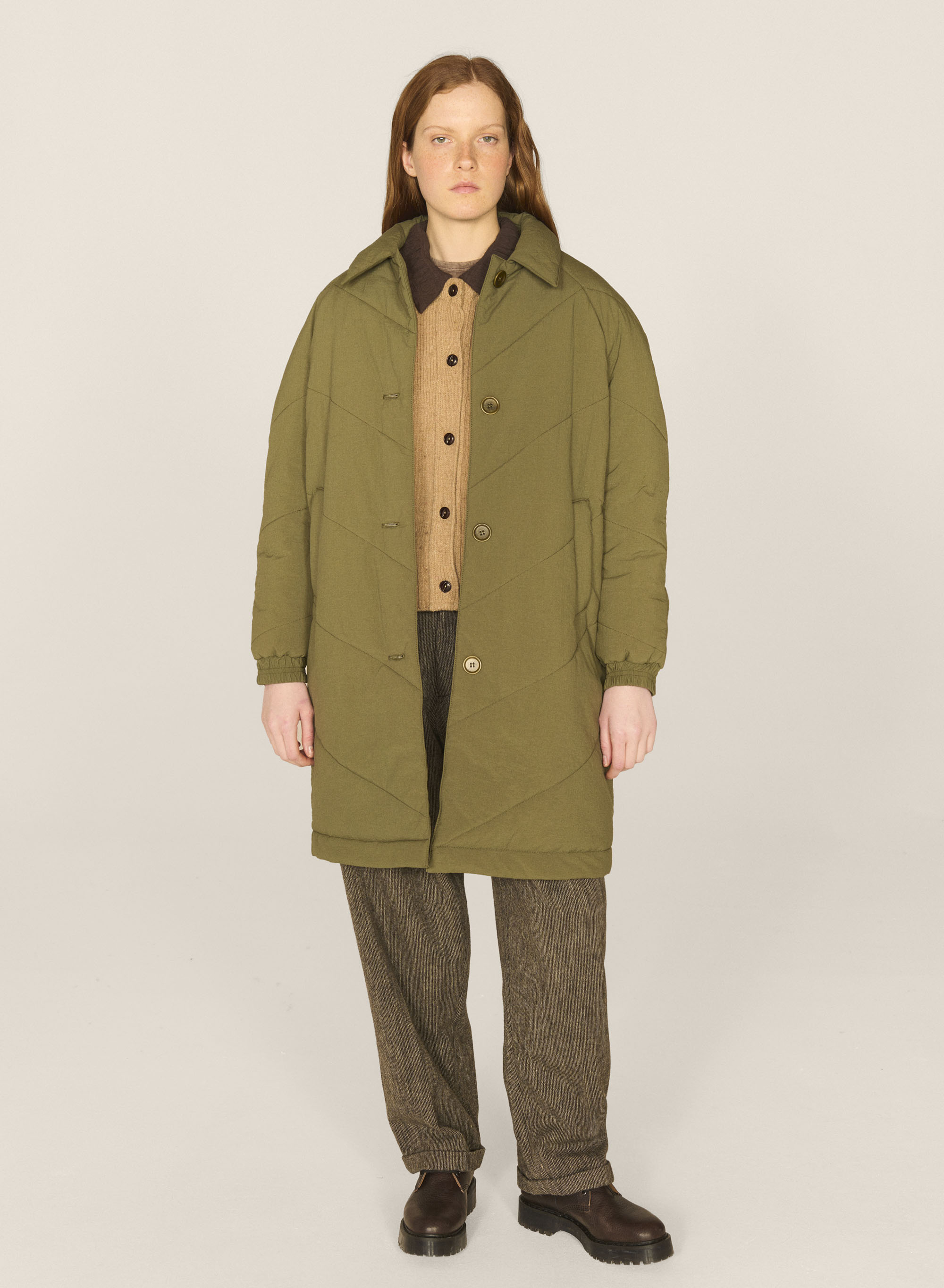 EEL  COAT カーキ M AURORAMAN COAT / EEL | SPIKE
