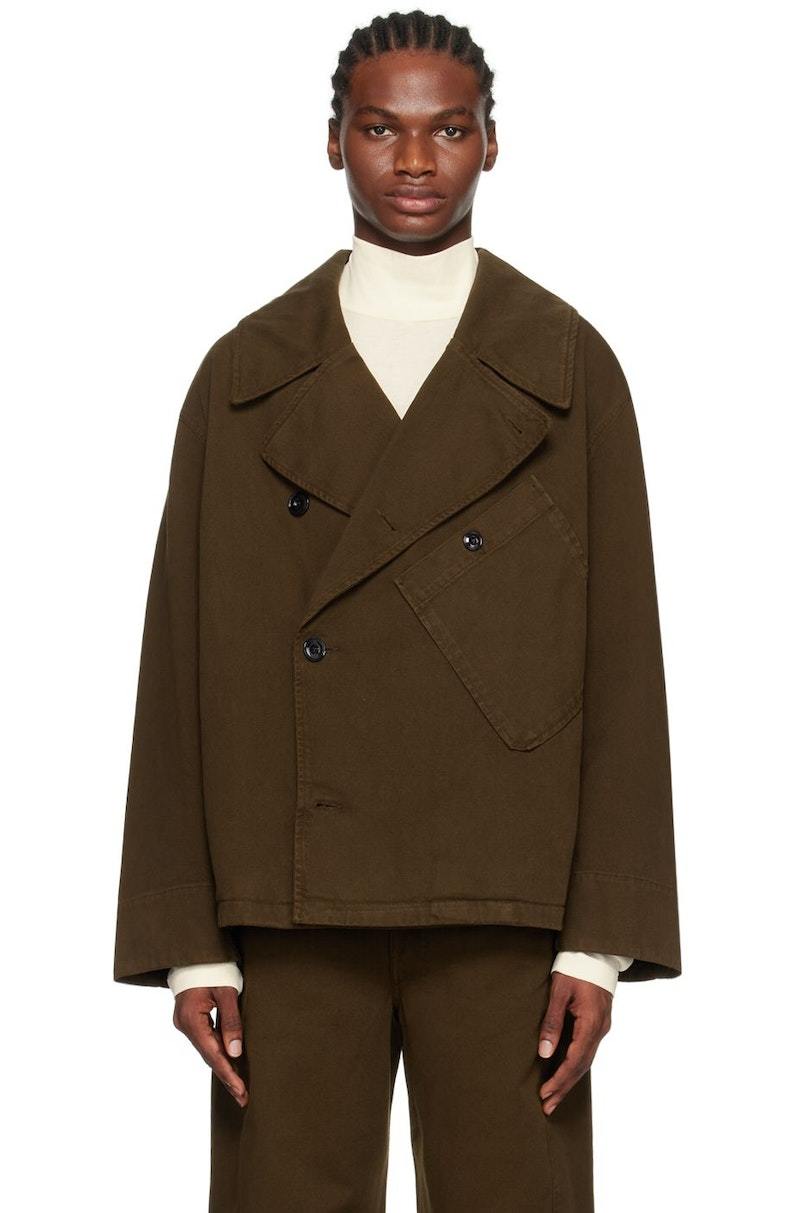 Lemaire Dispatch Denim Jacket - Brown | Garmentory