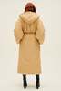 Norma Kamali Hooded Sleeping Bag Coat to Midcalf - Sand - Thumbnail 5
