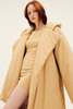 Norma Kamali Hooded Sleeping Bag Coat to Midcalf - Sand - Thumbnail 7