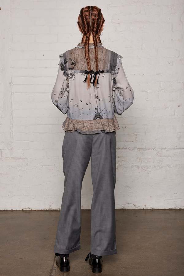 SALASAI POET BLOUSE - SEA SCAPE