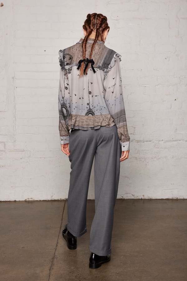 SALASAI POET BLOUSE - SEA SCAPE