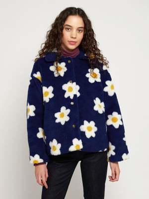 Bobo Choses Flower Jacquard Jacket - Navy Blue | Garmentory