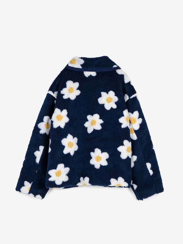 Bobo Choses Flower Jacquard Jacket - Navy Blue | Garmentory