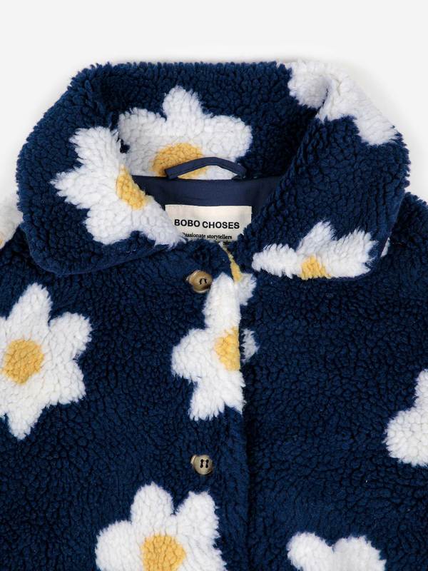 Bobo Choses Flower Jacquard Jacket - Navy Blue | Garmentory