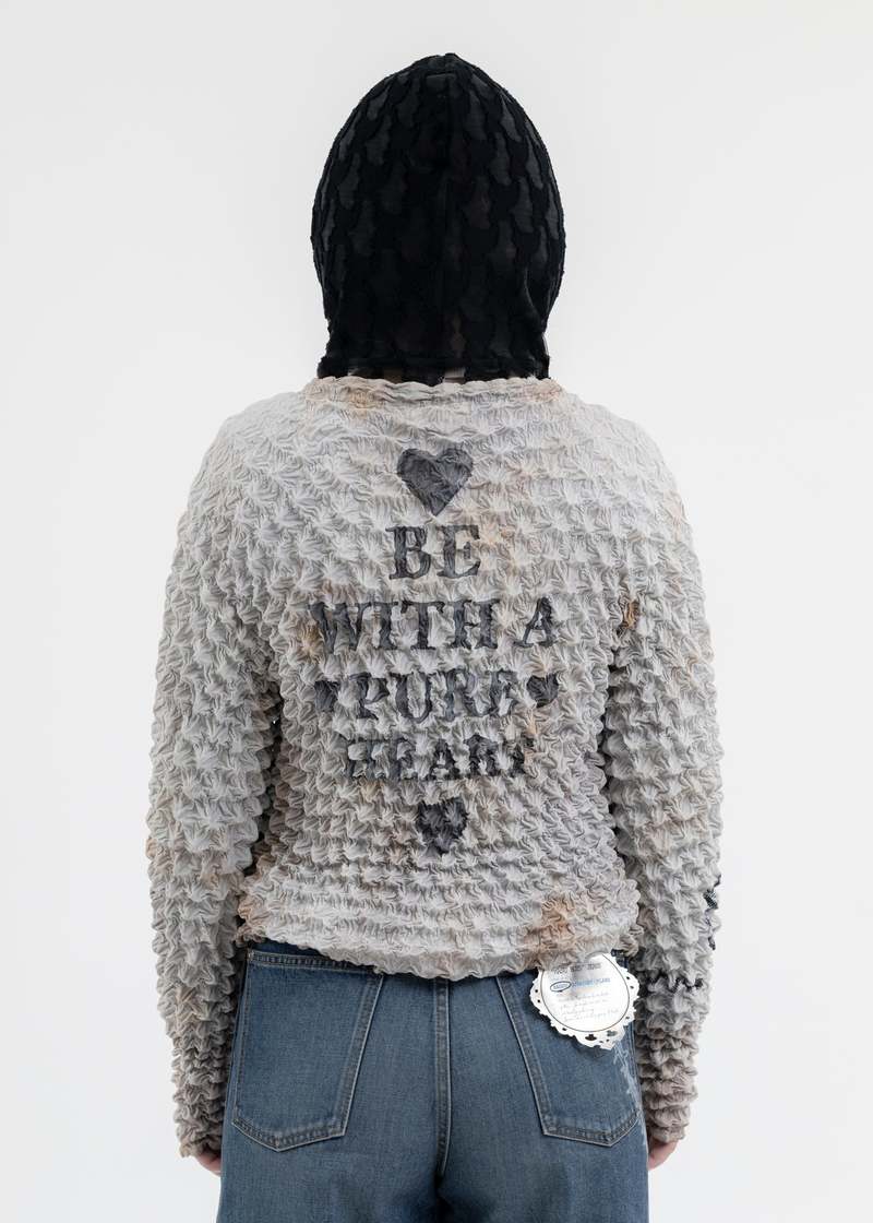 MASU LIGHT GREY MARRIAGE POPCORN SWEATSHIRT - Multi | Garmentory