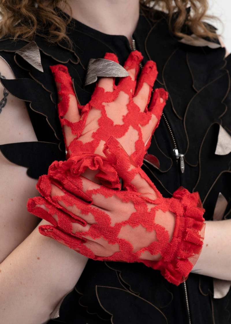 小物 MASU ANGEL LACE GLOVE MASU(エムエーエスユー)のANGEL LACE GLOVE WHITEの通販