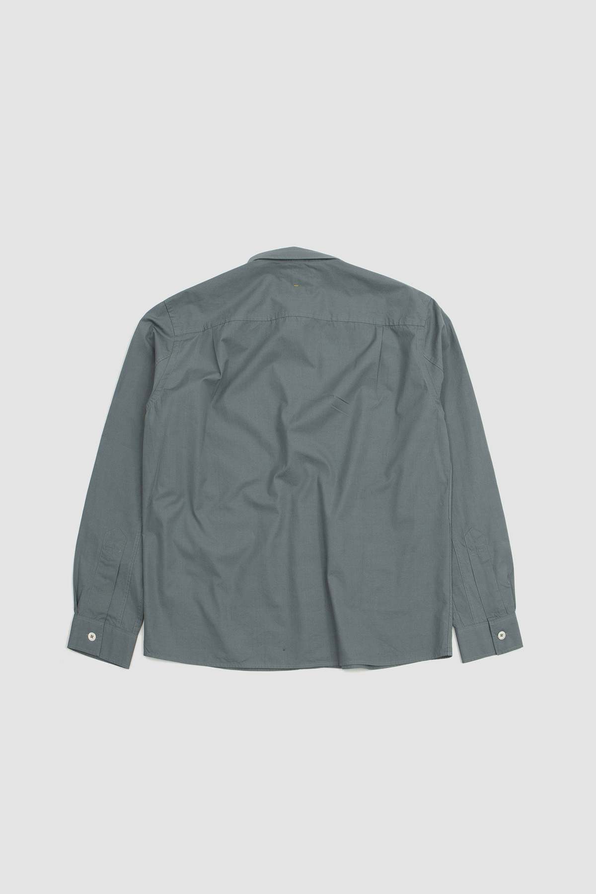 Margaret Howell Compact Cotton Poplin Overall Shirt - Dusty