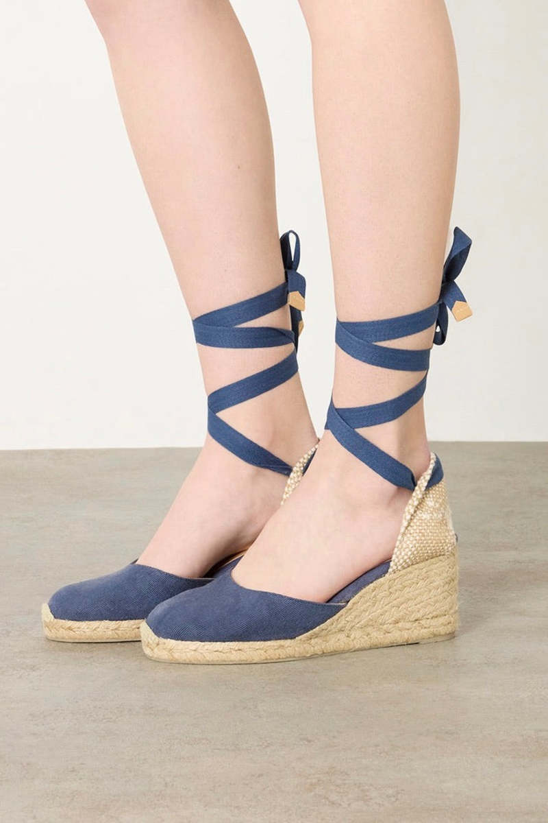 Castaner Carol Castaner Espadrillas Con Zeppa Castaner CARINA AZUL